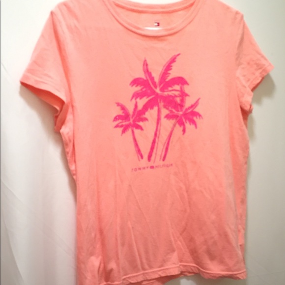 Tommy Hilfiger women’s size large peach shi - Picture 1 of 3